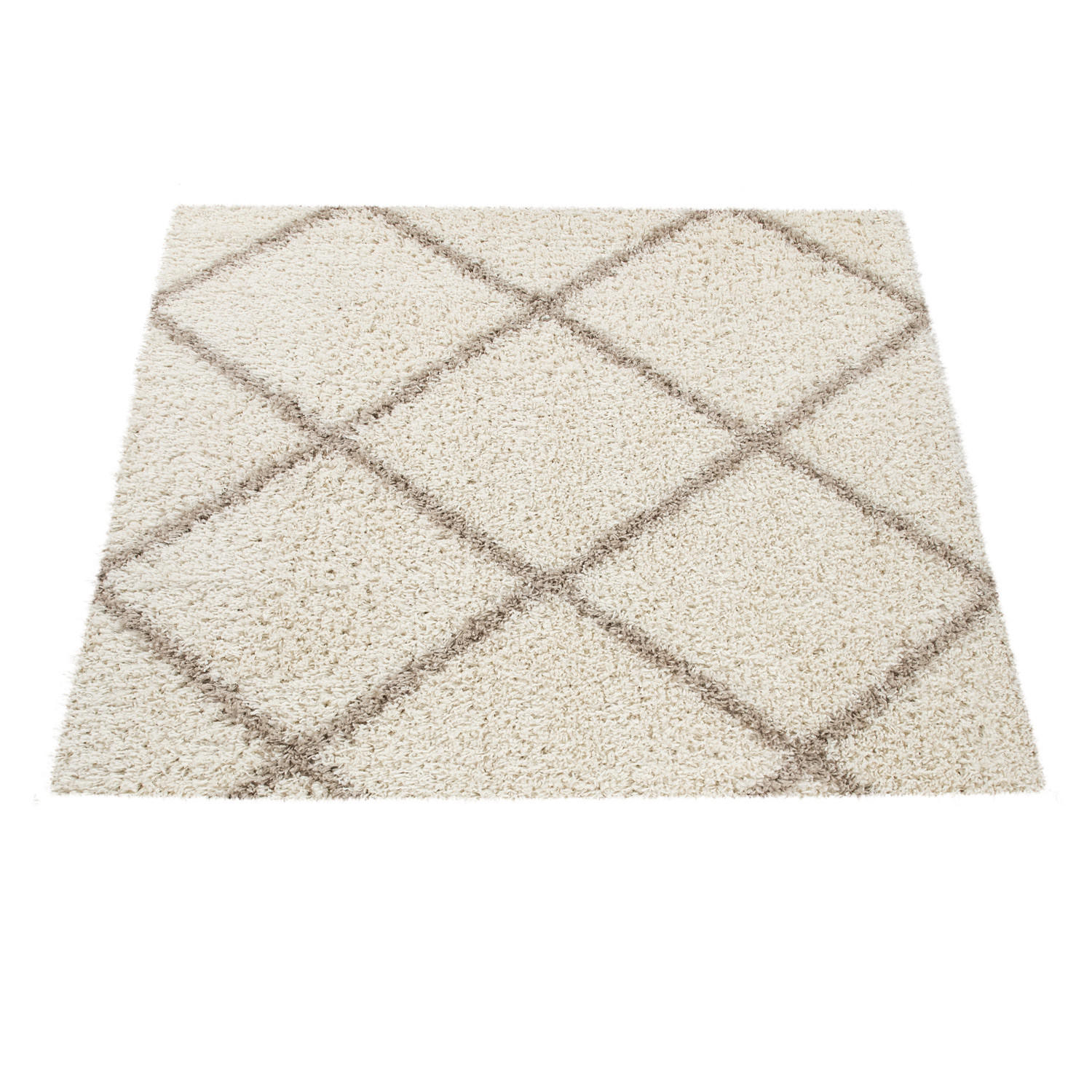HOCHFLORTEPPICH 160/220 cm Kalmar 441 - Weiß, Textil (160/220cm) - Paco Home
