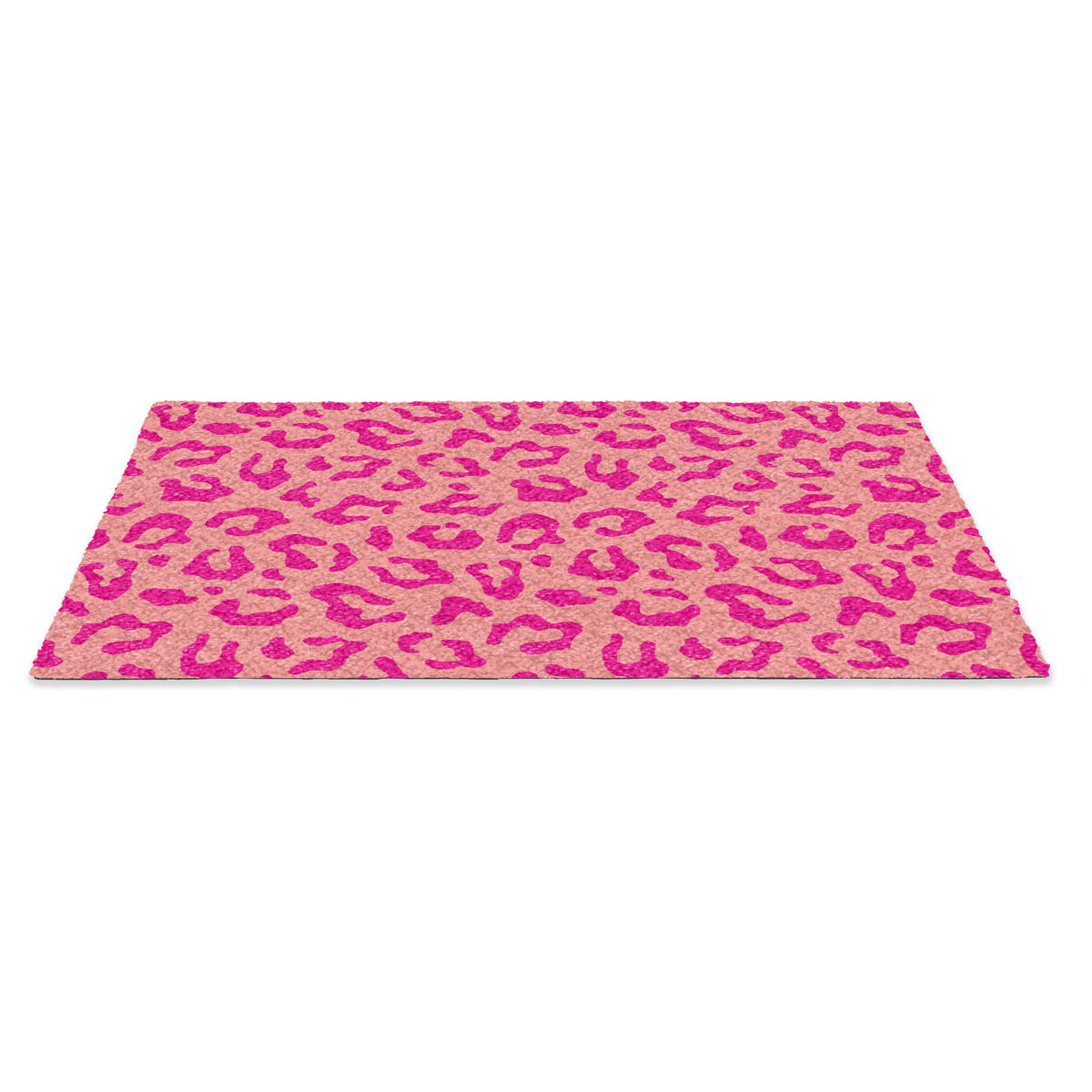 ROHOŽKA Potlač pantera - Ružová - Zvieracia potlač - Minimalistická 90x60 cm - pink, plast (90/60cm) - MuchoWow