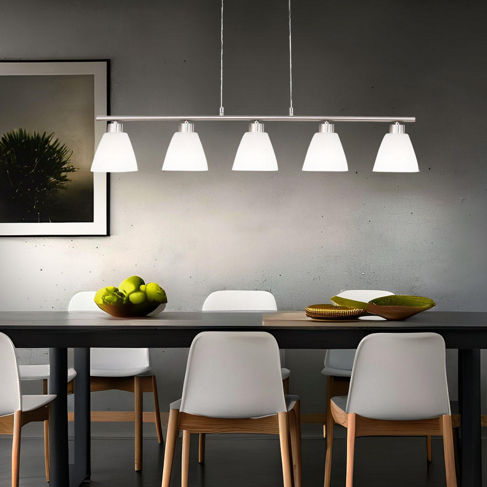 Thumbnail - Xxxl Hängeleuchte, Silber, Glas, 13x120x93 cm, Lampen & Leuchten, Innenbeleuchtung, Hängelampen, Pendelleuchten