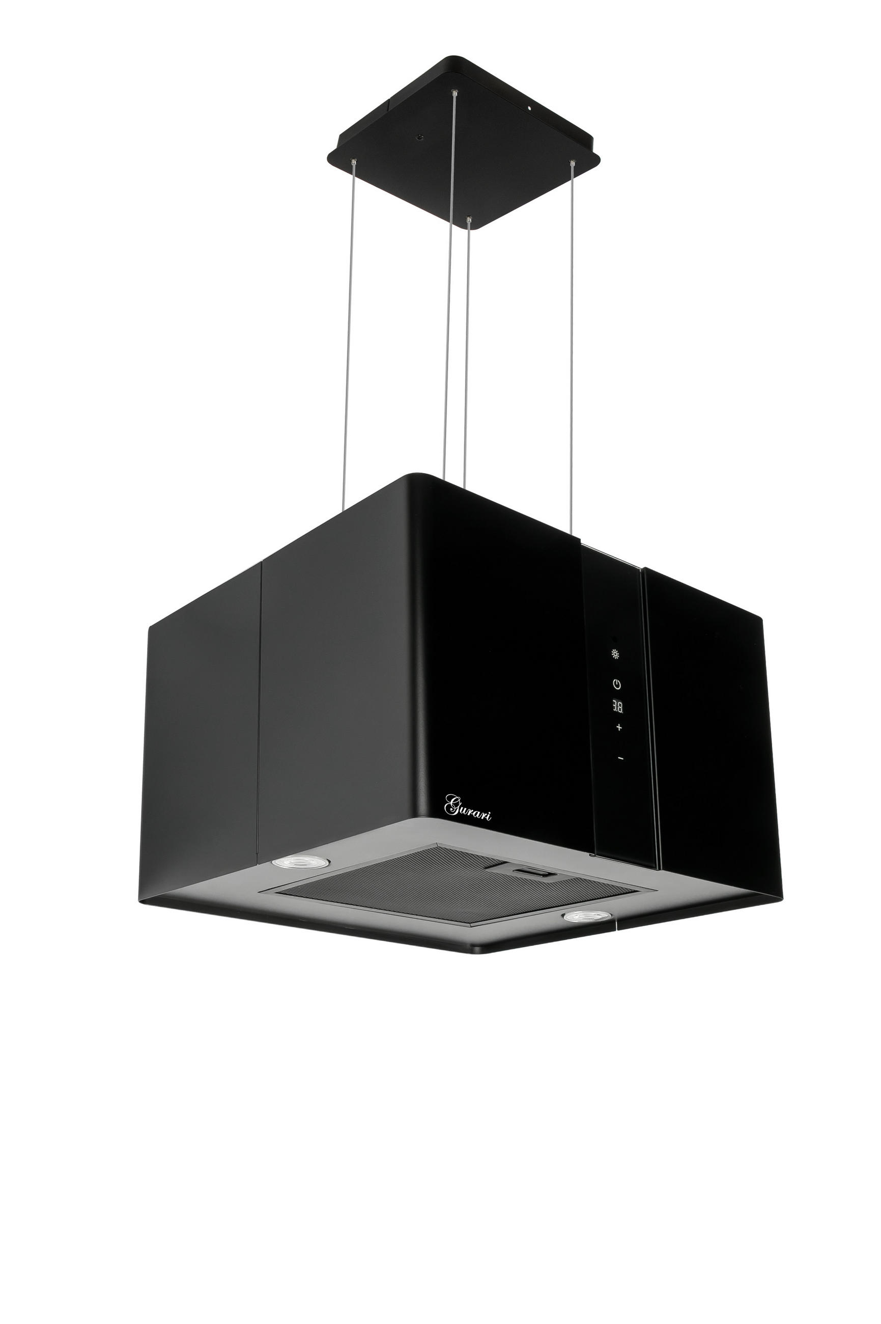 DUNSTABZUGSHAUBE GCH I 331 45 BL PRIME + Umluftset, 45 cm Schwarz - Schwarz, Metall (45/45/28.9cm) - Gurari