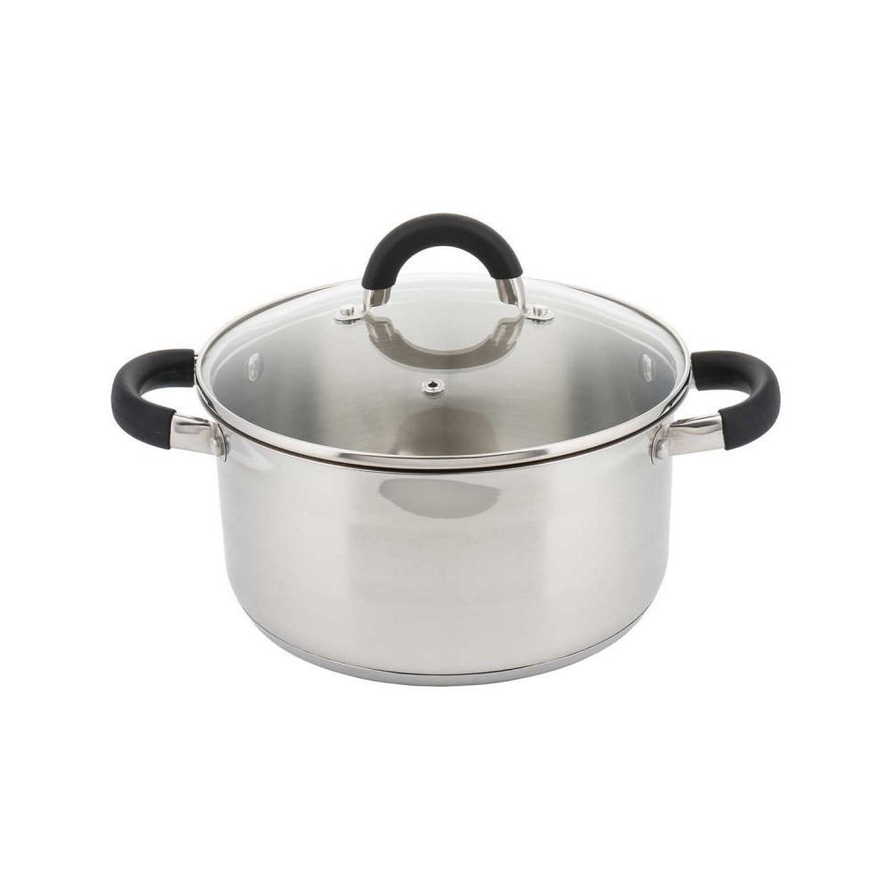 TOPF Silber 20/20/10 cm 7996 - Silberfarben, Glas (20cm) - Kinghoff 