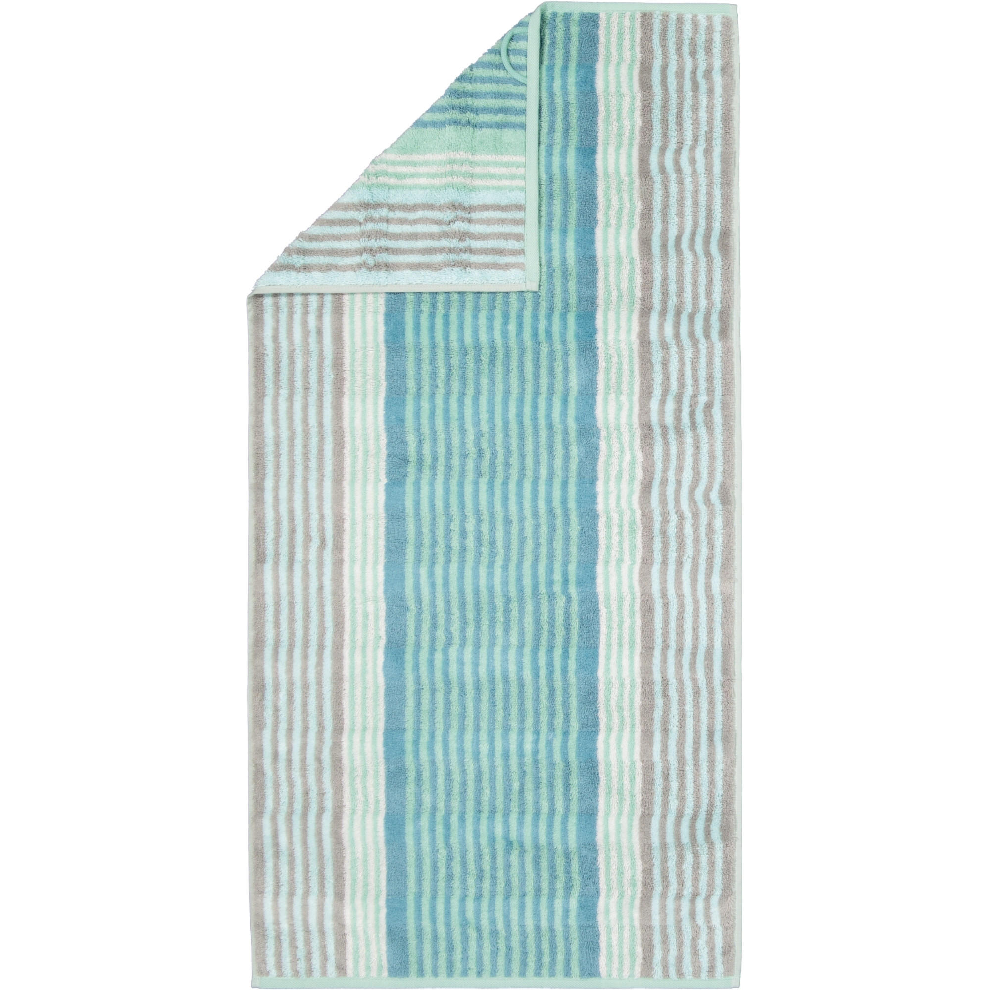 HANDTÜCHER NOBLESSE HARMONY STREIFEN 1085 JADE - 47 - Grün, Textil (50/100cm) - Cawoe