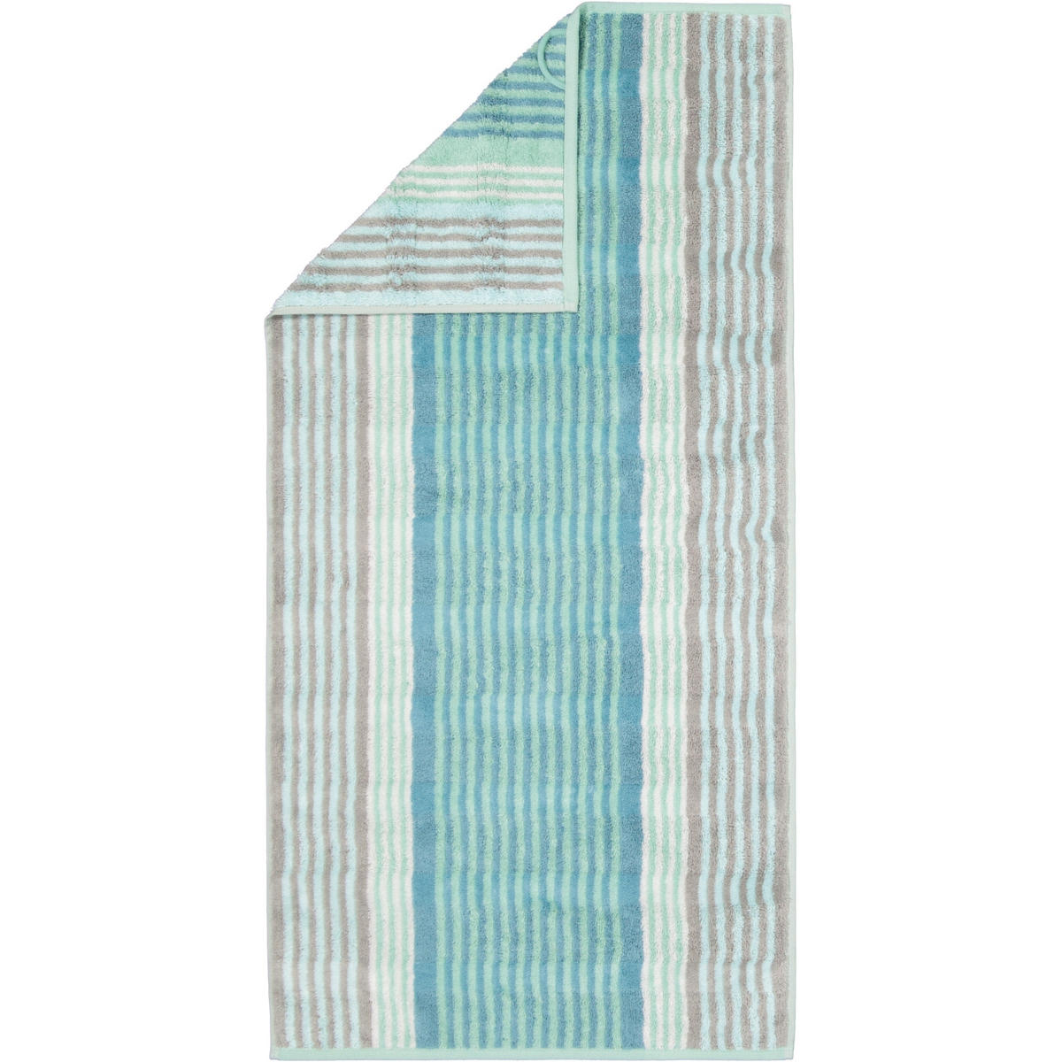 HANDTÜCHER NOBLESSE HARMONY STREIFEN 1085 JADE - 47 - Grün, Textil (50/100cm) - Cawoe