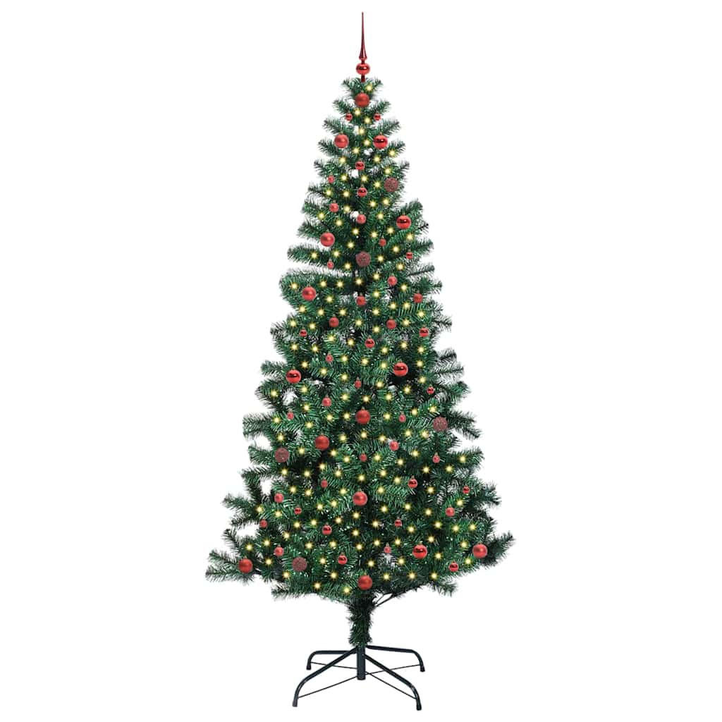 vidaXL Weihnachtsbaum Schwarz 240 cm