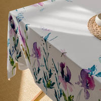 TISCHDECKE Midnight iris 150x250 cm - Multicolor, Textil (250/150/0.2cm) - Happy Friday