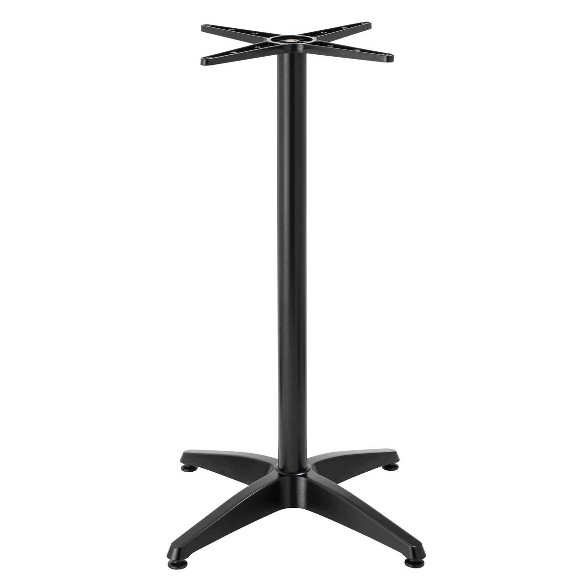 TISCHBEIN, Schwarz - Schwarz, Metall (6.5/72/65cm) - Oviala