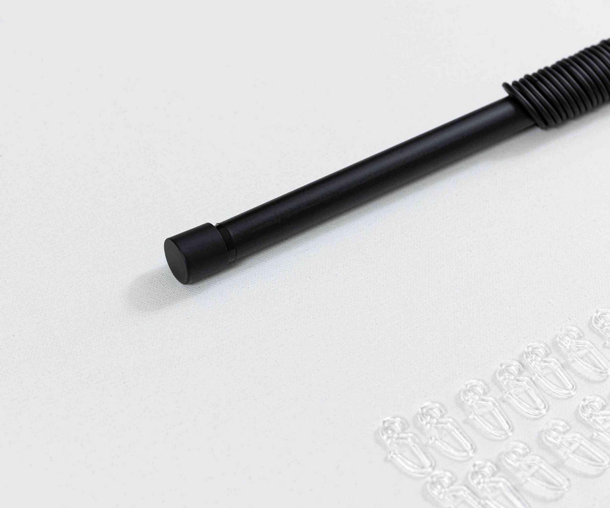 GARDINENSTANGE Ningbo Ø16/19 mm Schwarz - Schwarz, Metall (210cm) - Gardinenbox