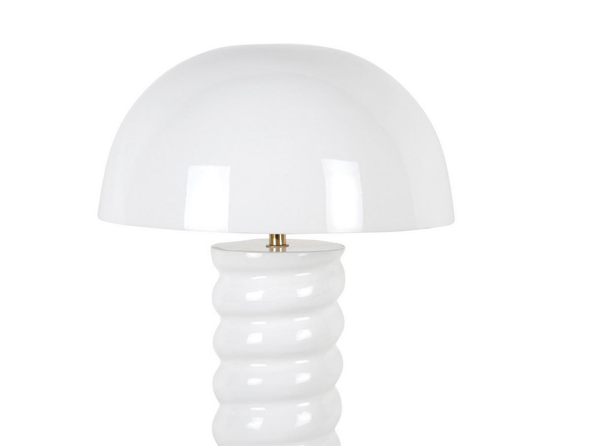 TISCHLAMPE Gracio 30/30/45 cm - Weiß, Metall (30/30/45cm) - Leitmotiv