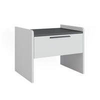 LAVICE DO JÍDELNY Roman Bílá/antracitová - bílá, kompozitní dřevo (53.5/45.5/41.1cm) - Vicco