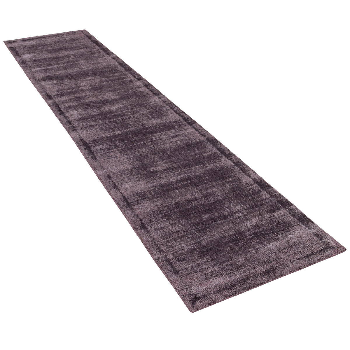 LUXUS DESIGNER TEPPICH LÄUFER ROMA - Lila, Textil (70/140cm) - Pergamon