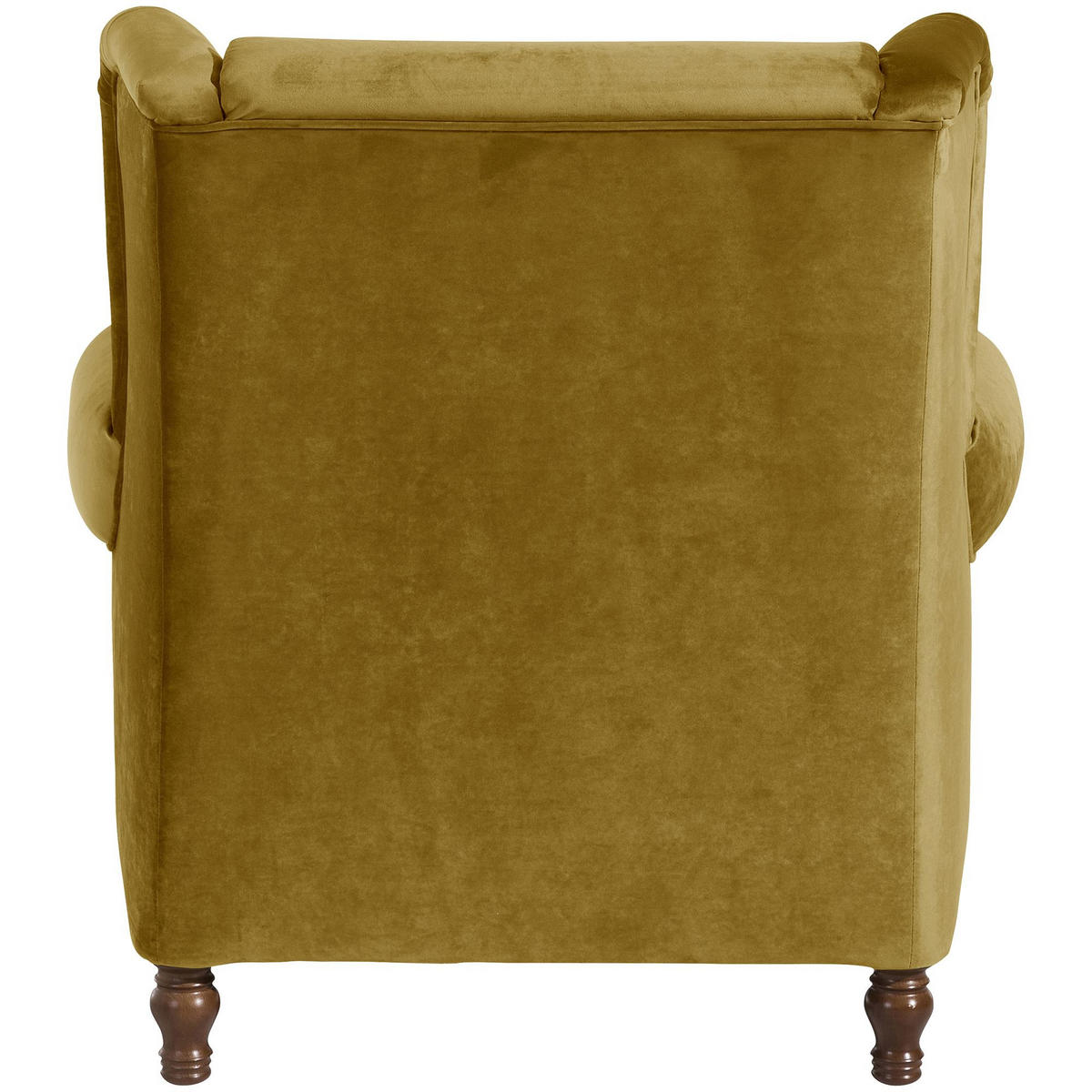 SESSEL XXL inkl. Kissen Karley Samtvelours mais - Currygelb, Kunststoff (103/103/149cm) - 58aufmkessel