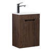 GÄSTE-WC-MÖBELSET Thermis 2 Teile Walnuss Braun - 40 x 22 x 53 cm - Walnussfarben/Braun, Holz (40/53/22cm) - Badplaats