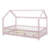 HAUSBETT Sisimiut - Pink/Weiß, Holz (140/200cm) - [en.casa]