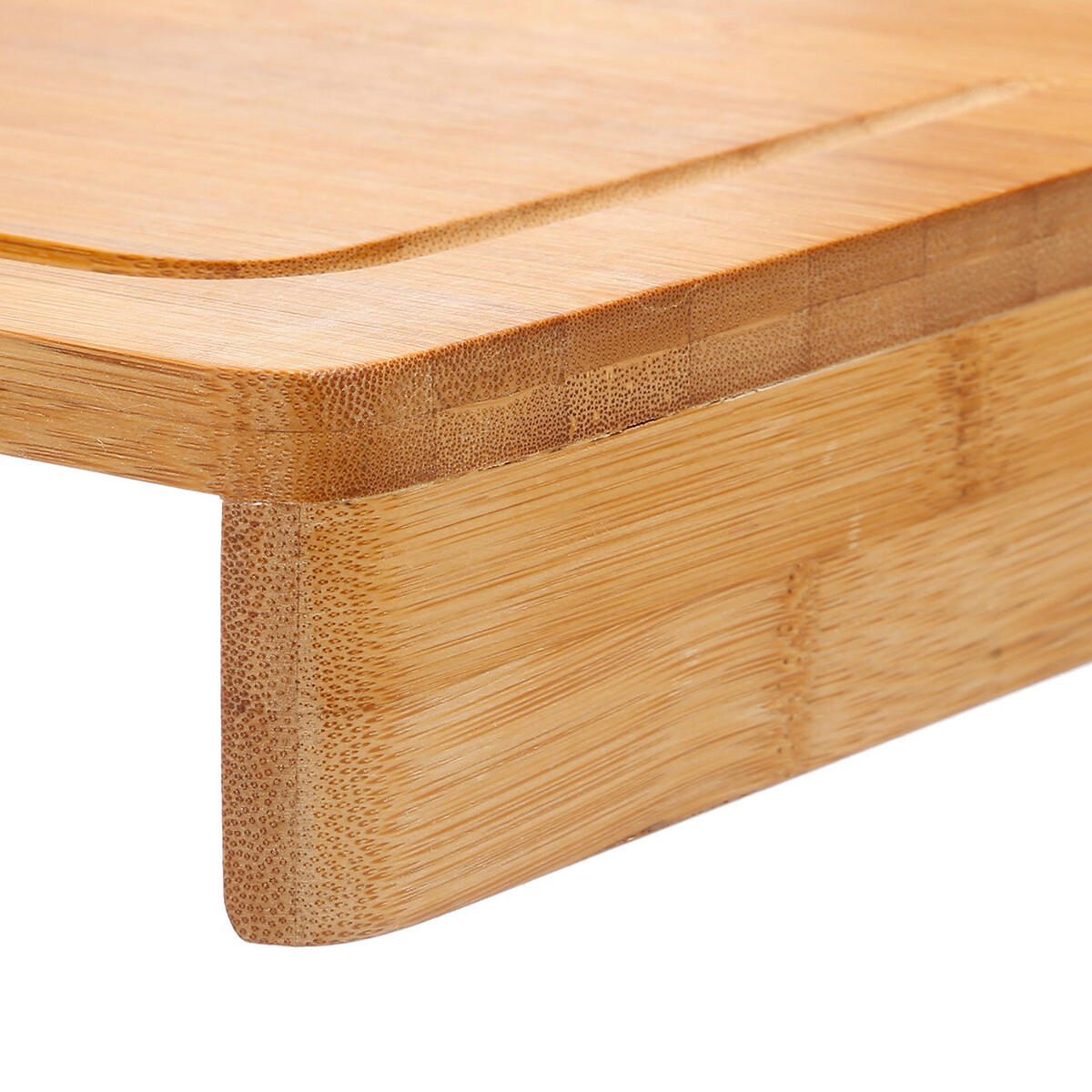 SCHNEIDEBRETT mit Kantenauflage, Bambus, 45 x 34 cm - Braun, Holz (34.5/45cm) - 5five Simply Smart
