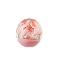 BRIEFBESCHWERER BALL - Orange, Glas (10/10/10cm) - J-Line