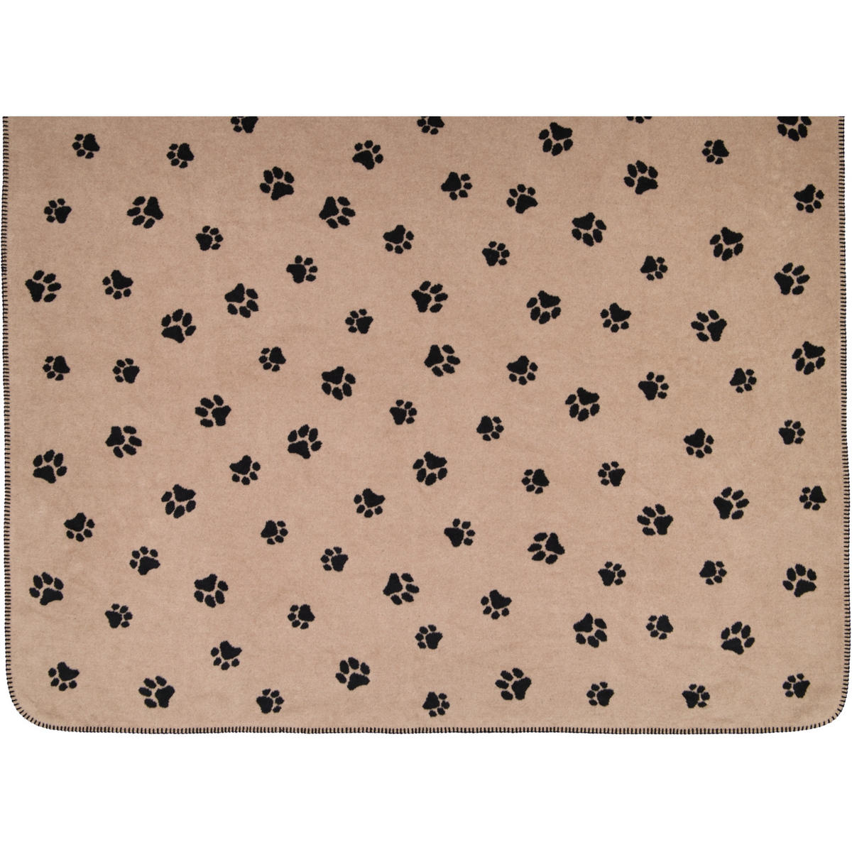 WOHNDECKEN WE LOVE DOGS 62470 SCHWARZ/BEIGE - 93 - Schwarz, Textil (150/200cm) - Cawoe