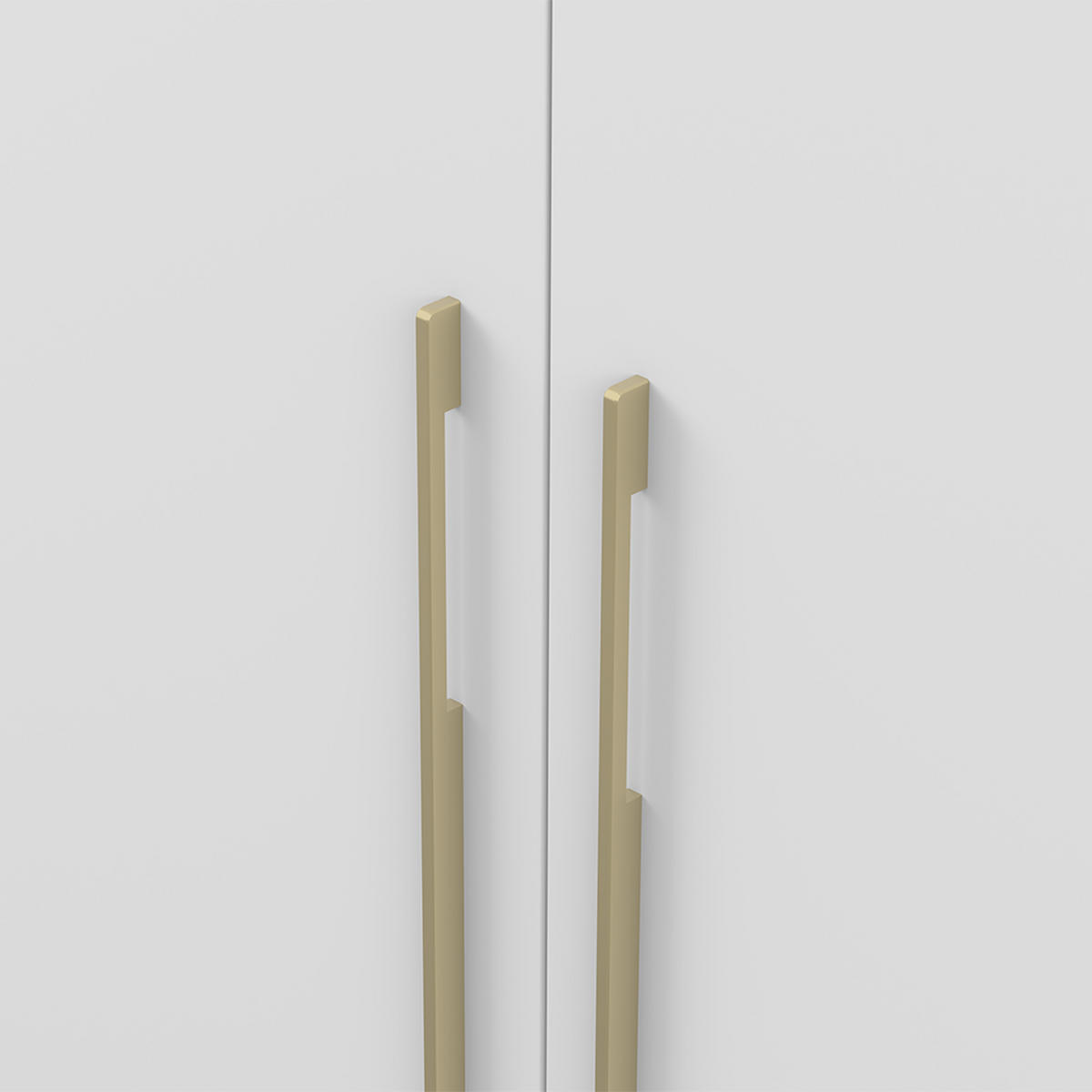 SKŘÍŇ s otočnými dveřmi ROSA 3D 150/210/55, 3dveřová, bílý - bílá/zlatá, kompozitní dřevo (150/210/55cm) - imoebel24
