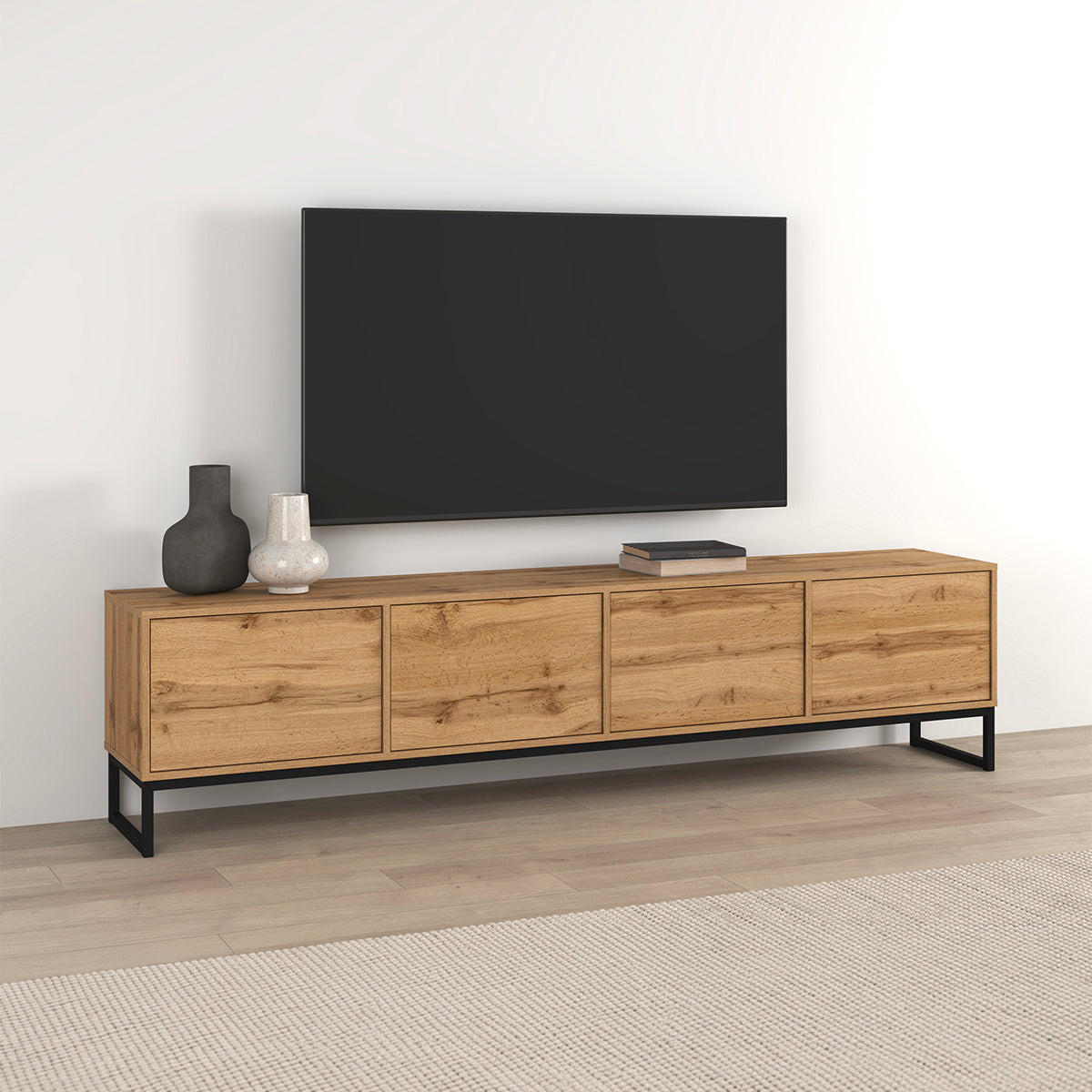 TV STOLÍK Loa Drevo - hnedá, kompozitné drevo (209/50.2/36.5cm) - Petits-meubles
