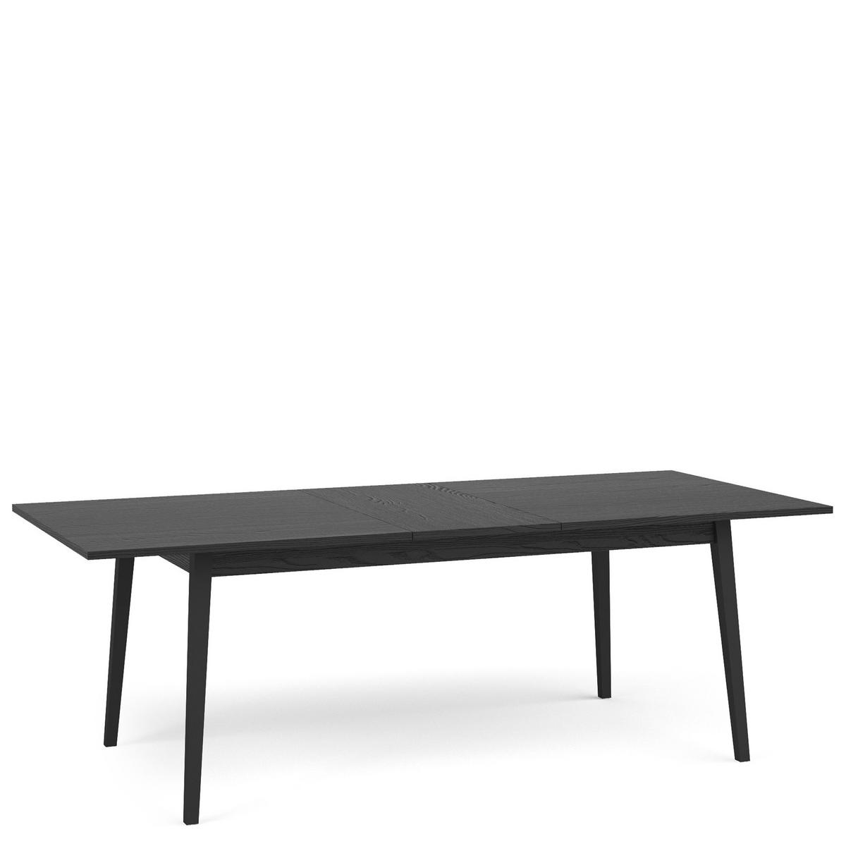 ESSTISCH VIDIS Esszimmer, Ausziehbar - Schwarz, Holzwerkstoff (90/180/76cm) - KONSIMO®
