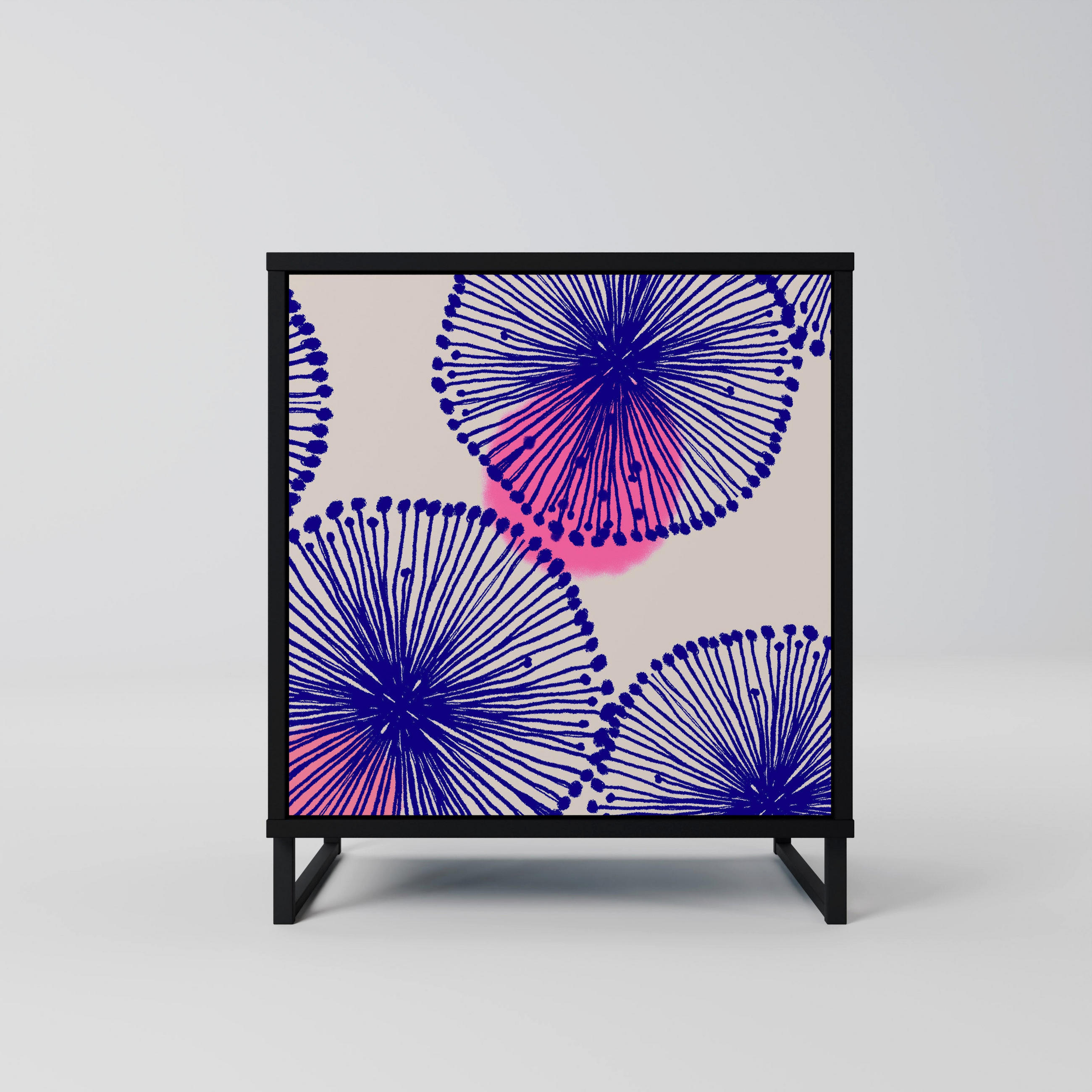 SpaceRebels Sideboard Schwarz 57.5x67.5x42 cm