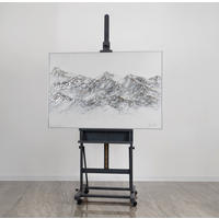 GEMÄLDE Himmlische Schönheit Schattenfugenrahmen Weiß 140x100 cm - Weiß, Holz (140/100cm) - YS-art gallery