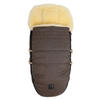 LAMMFELL-FUSSSACK Love the Nature, brown melange - Mokka, Fell (44/95cm) - Kaiserbaby