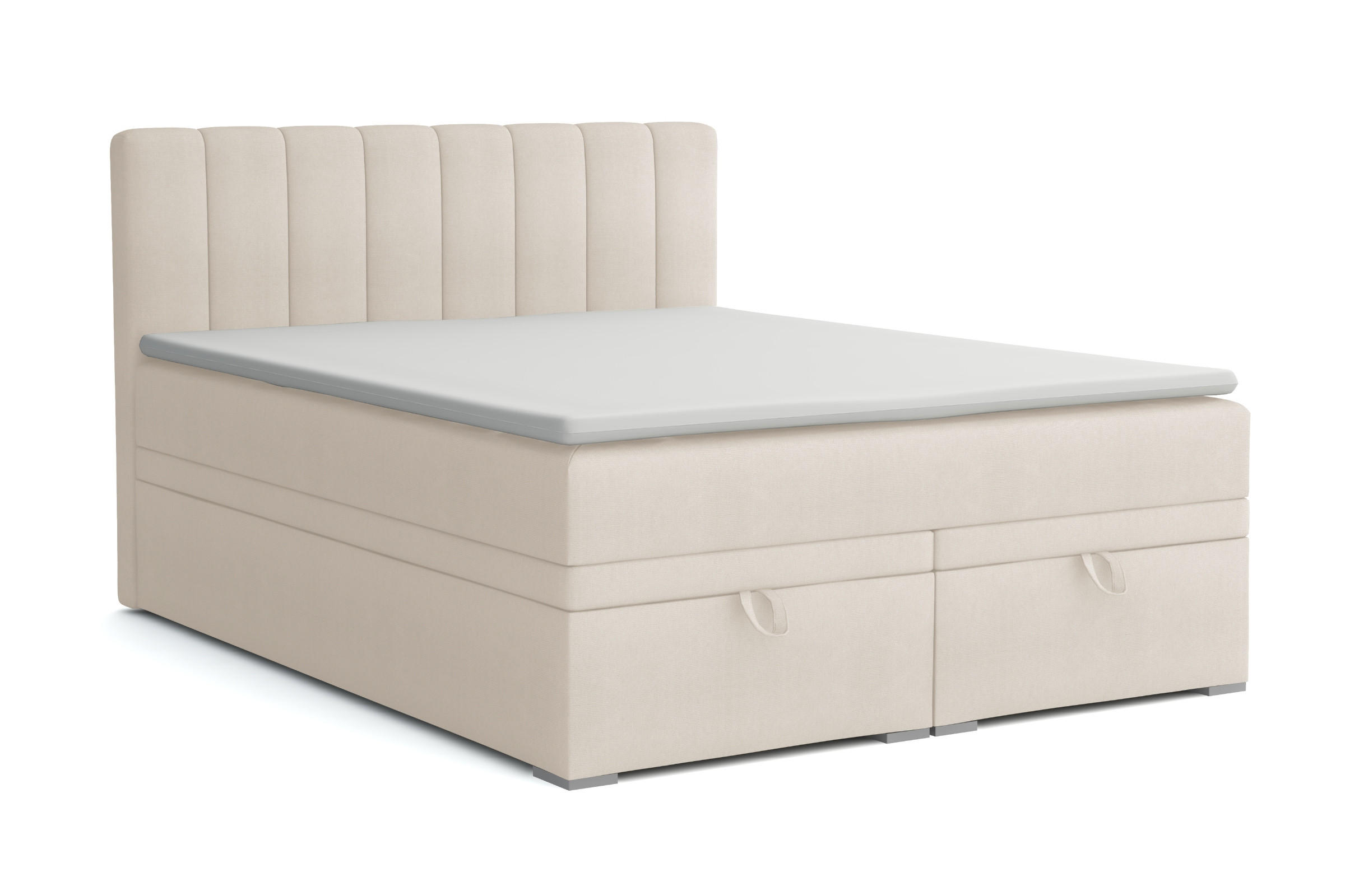 Deine Möbel 24 Boxbett Ecru 120x200 cm