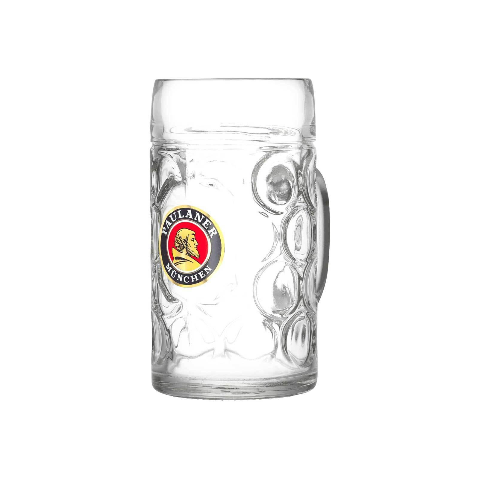 BIERKRUG Paulaner transparent 1000 ml 6er Set - Transparent, Glas (1L) - Ritzenhoff Breker