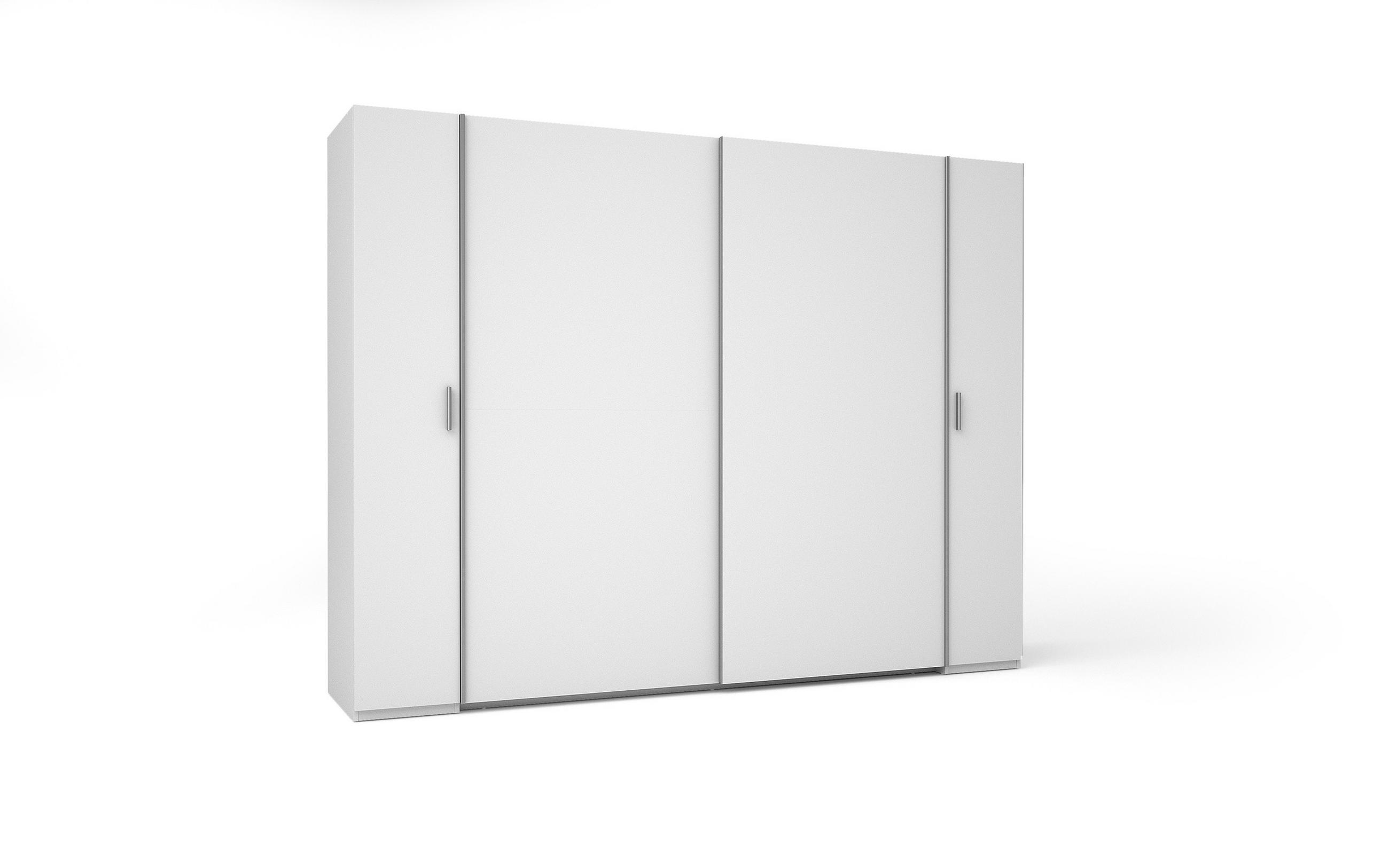 KLEIDERSCHRANK Weiß, Grau 270/208/61 - Weiß/Grau, Holzwerkstoff (270/208/61cm) - RAUMHIRSCH FURNITURE