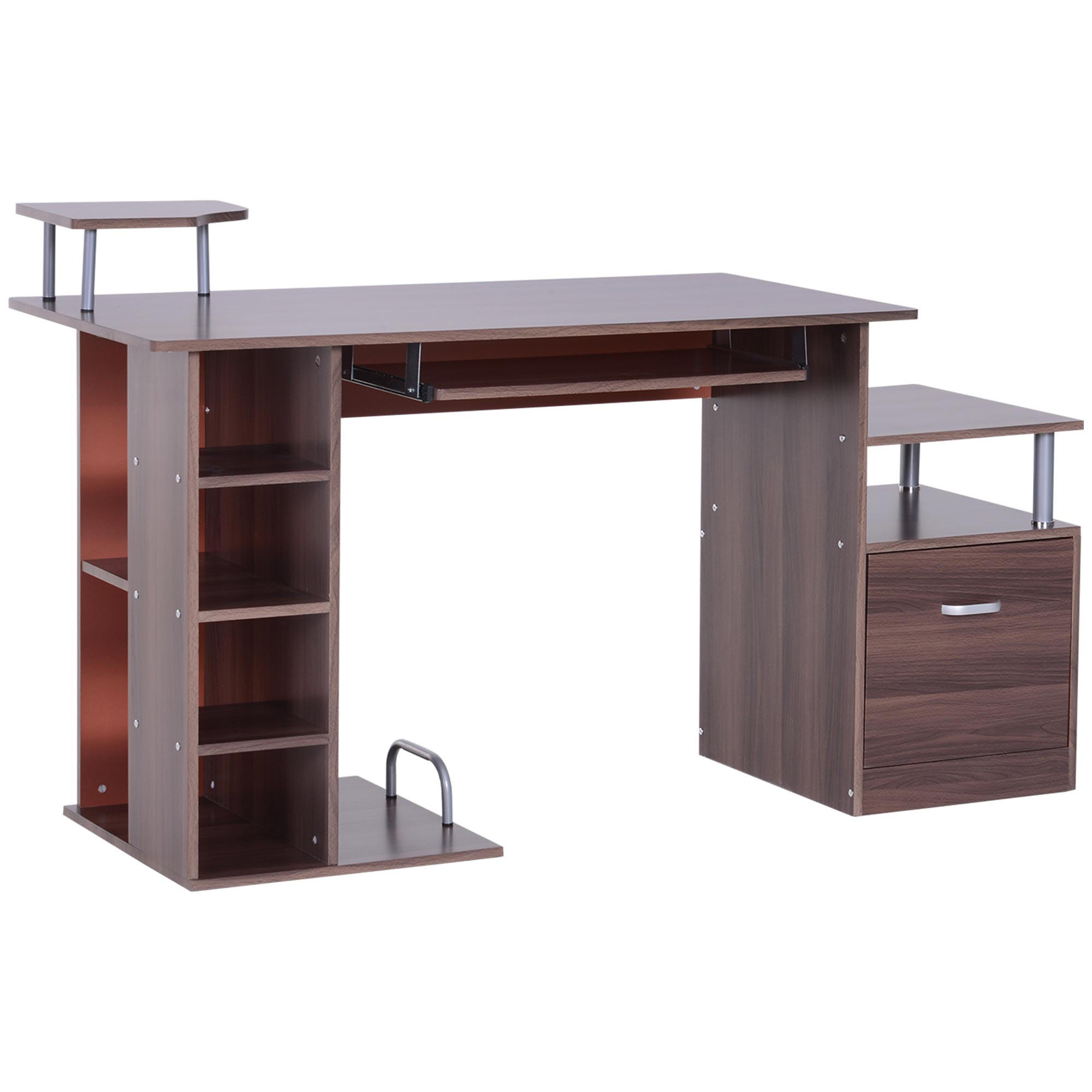 BÜROTISCH Braun 1 Stück - Braun, Holzwerkstoff (60/152/88cm) - GiPP