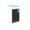 FRONTBLENDE Fame-Line Dunkelblau Hochglanz 45 cm, AP Marmor - Anthrazit/Dunkelblau, Holzwerkstoff (45/67.4/1.6cm) - Vicco