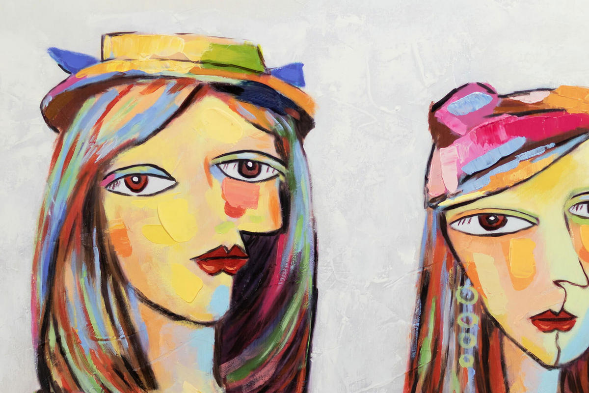 ACRYLBILD HANDGEMALT 120/60 cm - Multicolor, Holz/Textil (120/60cm) - KUNSTLOFT