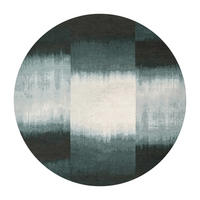 TEPPICH Deep Water Meditation Sendai 140/140 cm - Blau, Kunststoff/Textil (140/140cm) - Louis De Poortere