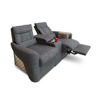 KINOSESSEL Kinosessel Relax Grau - Grau, Kunststoff (190/94/92cm)