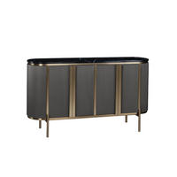 TV-LOWBOARD STILIG Schwarz, Beige 160x40x90 cm - Beige/Schwarz, Holzwerkstoff (160/90/40cm) - FURNLUX