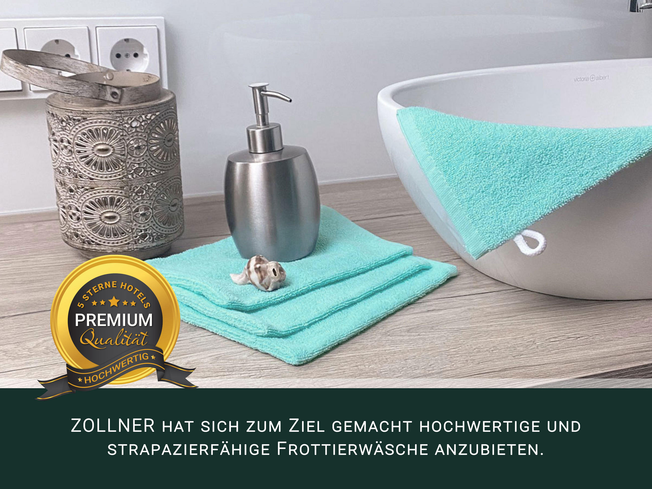 WASCHHANDSCHUH, 10er-Set, 16x21 cm, 100% Baumwolle, Grün - Grün, Textil (16/21cm) - Zollner