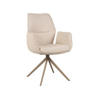ESSZIMMERSTUHL Mellow - Beige - 63/58/92 cm - - Creme, Textil (58/92/63cm) - LABEL51