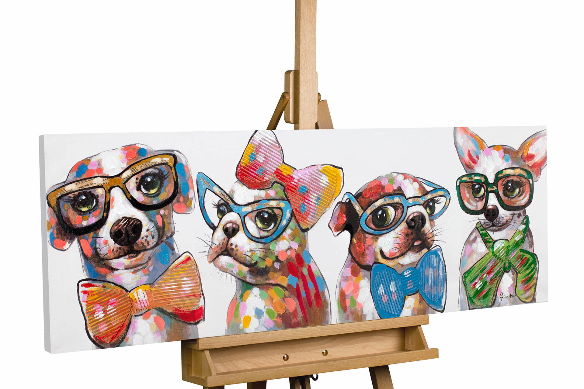 ACRYLBILD HANDGEMALT 120/40 cm - Multicolor, Holz/Textil (120/40cm) - KUNSTLOFT