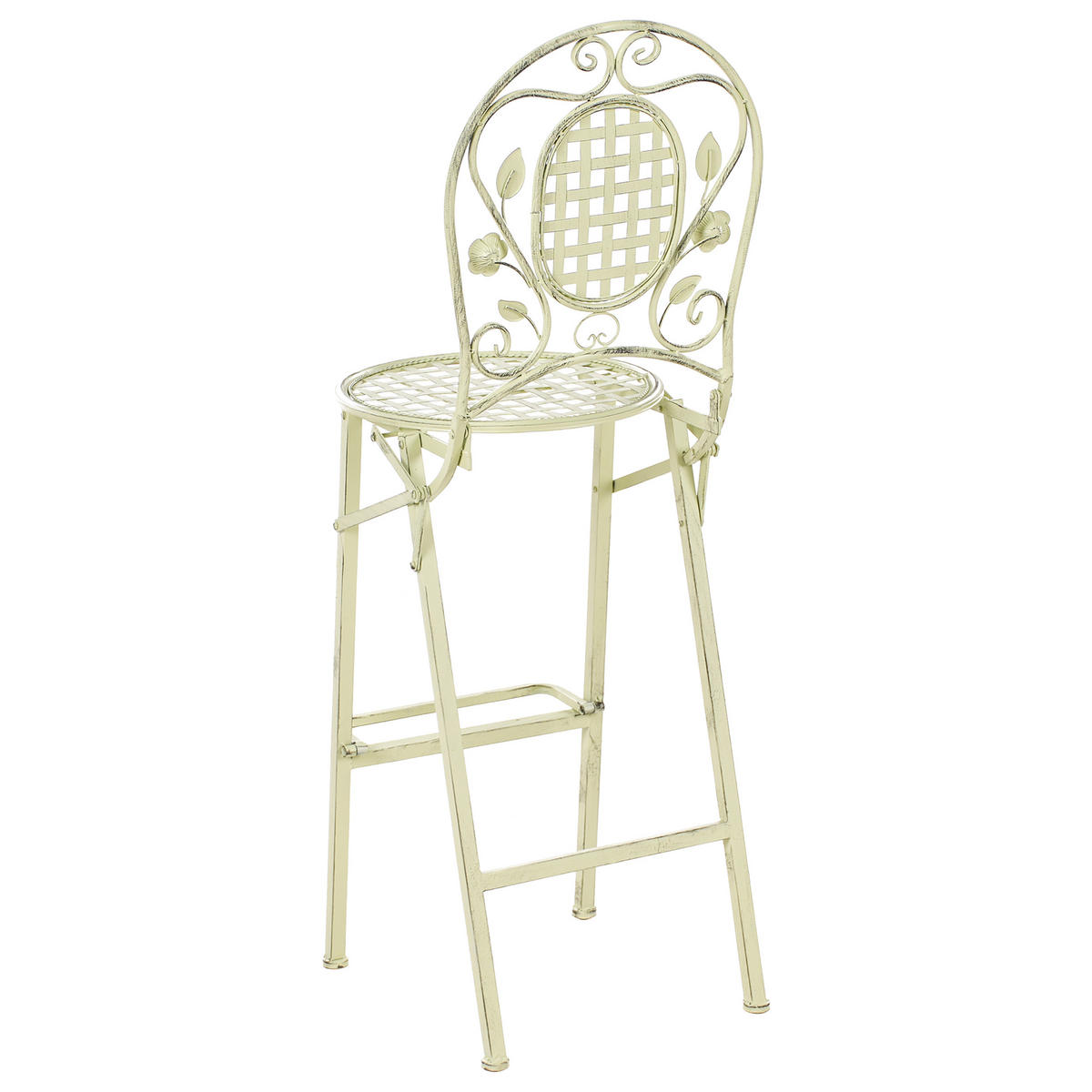 GARTENSTUHL 2er-Set Hellgrün Bivio - Hellgrün, Metall (42/121/45cm) - Beliani