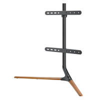 TV-STANDFUSS Ystad - Buchefarben/Schwarz, Holz/Kunststoff (97/76.5/35cm) - pro.tec