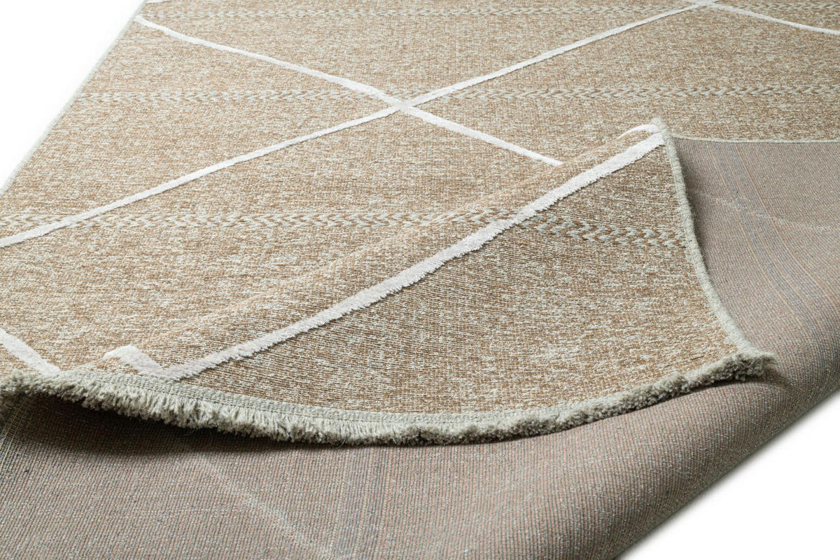 FLACHWEBTEPPICH Braderup 80x150 cm - Beige, Textil (80/150cm) - Sansibar SYLT