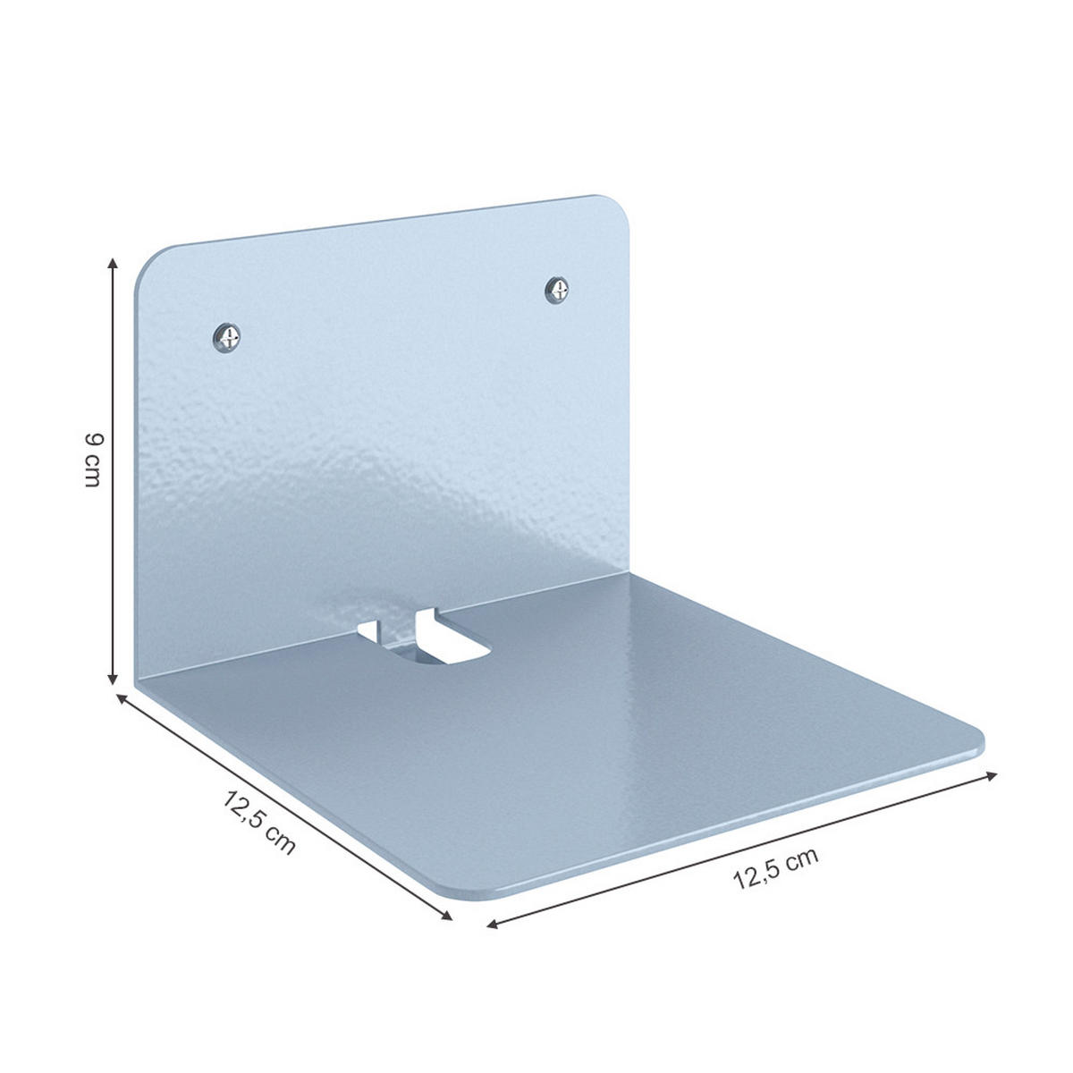 WANDREGAL Ghost Grau 12.5 x 9 cm 4er Set - Grau, Metall (12.5/9/12.5cm) - Vicco