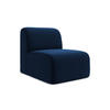 SOFAELEMENT Samt Stoff Blau - Türkis/Schwarz, Holzwerkstoff/Kunststoff (70/75/94cm) - Makamii