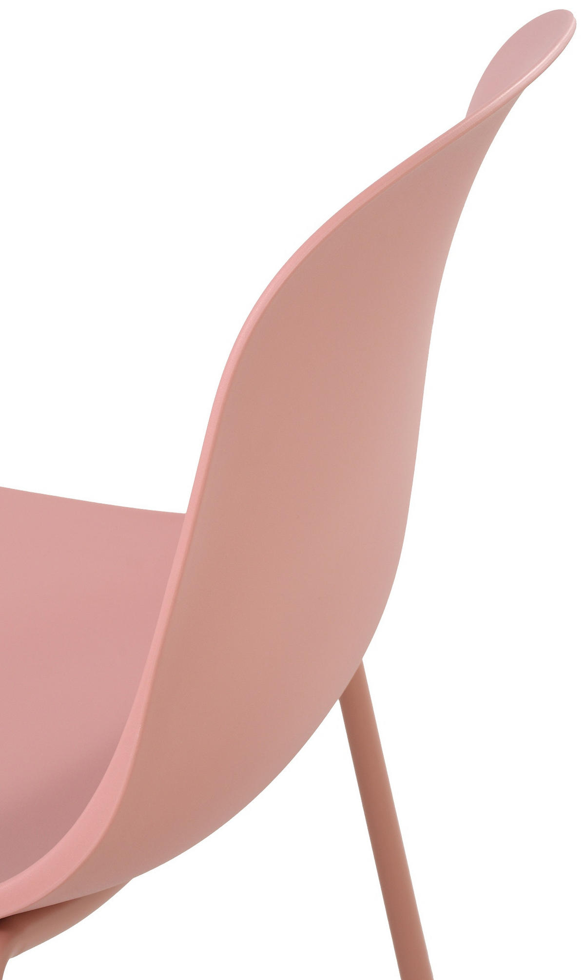 STAPELSTUHL 2er Set Kunststoff Pink - Pink, Kunststoff/Metall (51/85/53cm) - CLP
