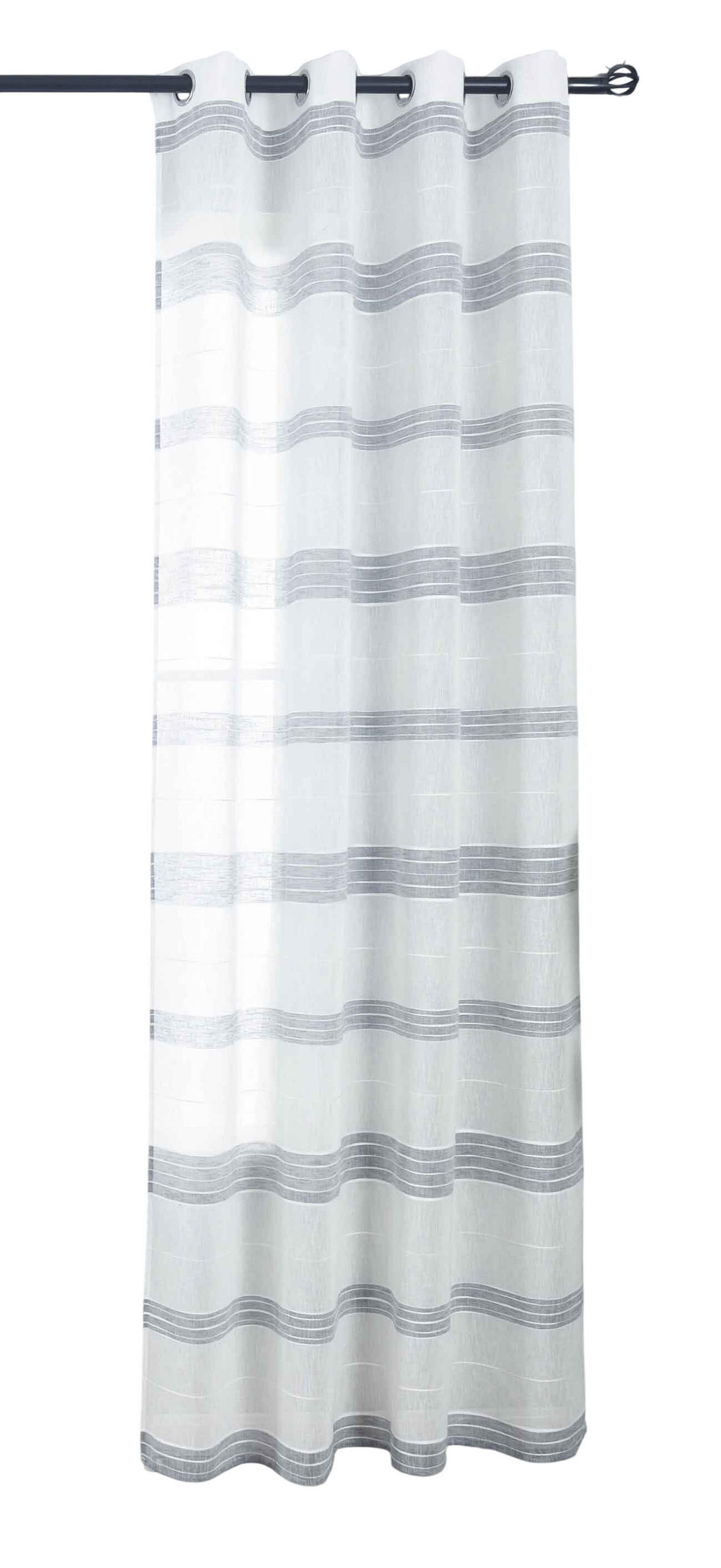 VORHANG »Frankfurt« HxB 245x140 cm Grau - Grau, Textil (140/245cm) - Gardinenbox