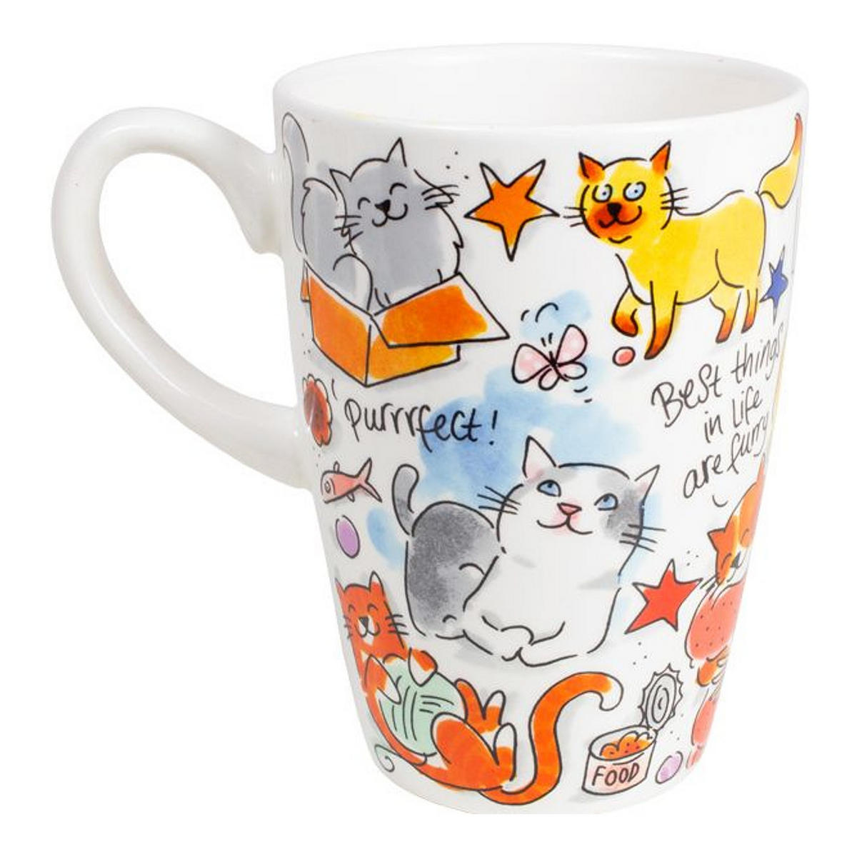 XL-BECHER Katzenliebhaber in Bunt - 500 ml - Multicolor, Keramik (0.5L) - Blond Amsterdam