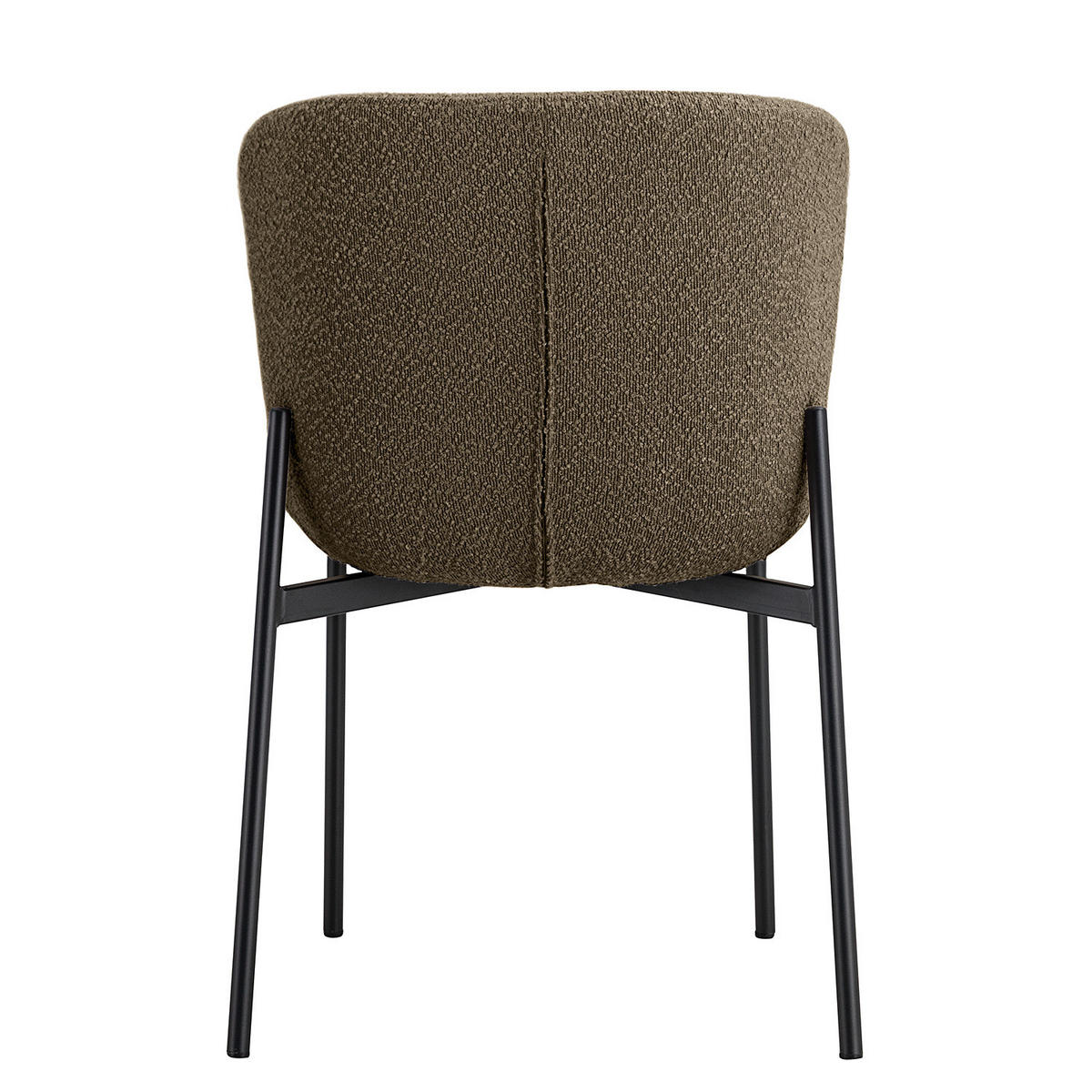 POLSTERSTUHL - 2er-Set - Taupe/Schwarz, Textil (52/79/49cm) - home24