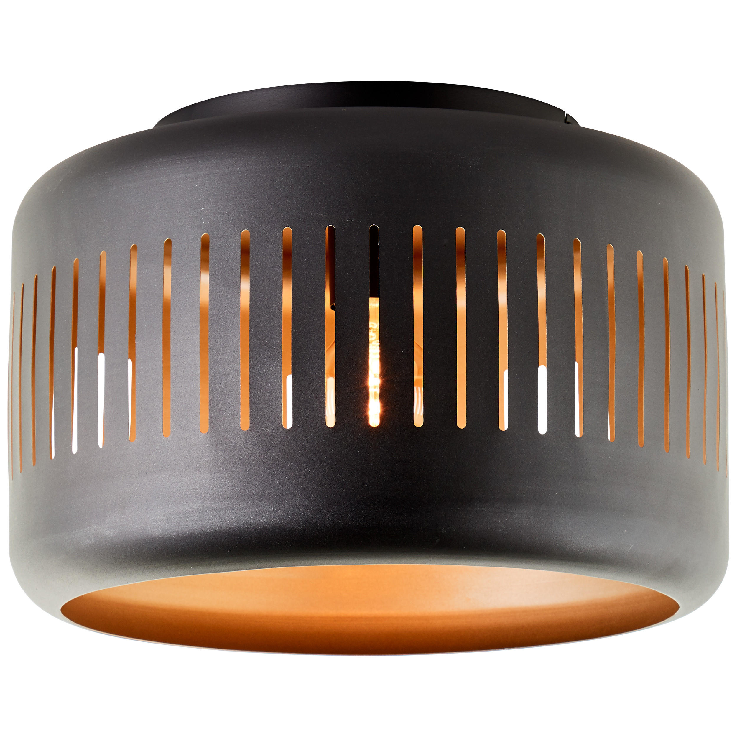 DECKENLEUCHTE Tyas 99803/86 - Schwarz, Metall (38/38/25.5cm) - Brilliant