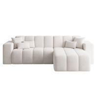 ECKSOFA Nork Creme Rechts - Creme, Holz/Textil (265/180cm) - Graingold