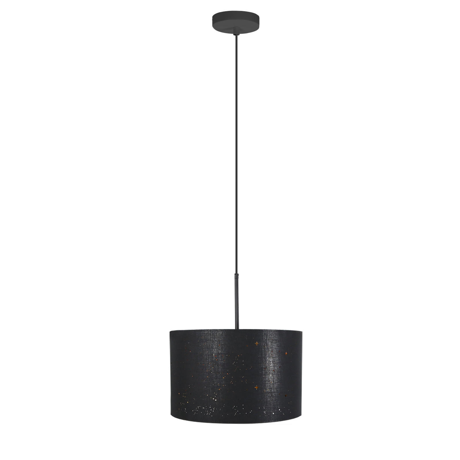 HÄNGELEUCHTE Reinheit 38/38/107 cm - Schwarz, Metall (38/38/107cm) - Nettlife